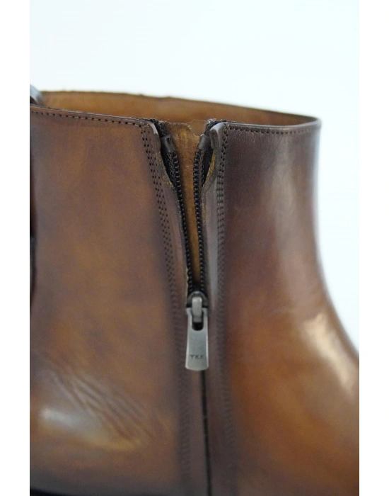 Hakiki Dana Derisi Taba Renk El Yapımı Bot