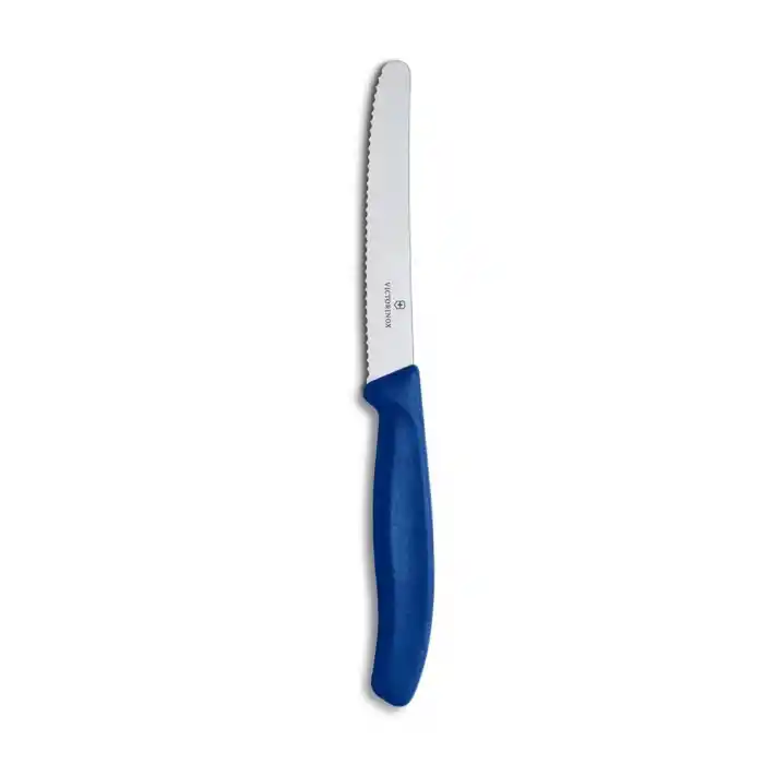 4 lü Mavi Set 6.7832 11 cm. Tırtıklı Küt Bıçak