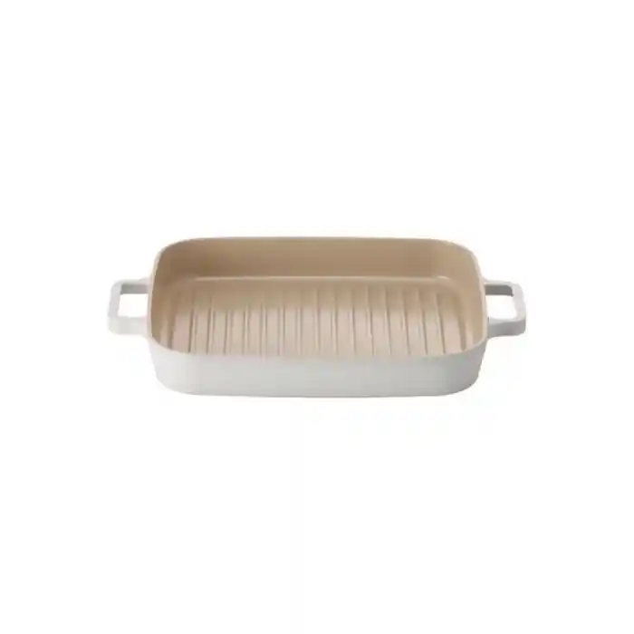 Fika Dikdörtgen Grill Tava 28 cm. Bej