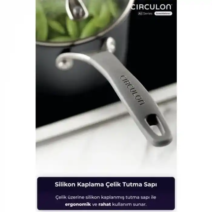 Circulon 16 cm Kapaklı Sos Tenceresi