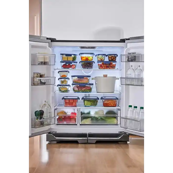 Fika Glace Vakumlu Cam Saklama Kabı 1200 Ml Bej