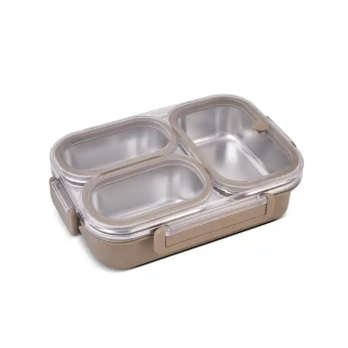 Bento Lunch Box 3 Bölmeli Haki