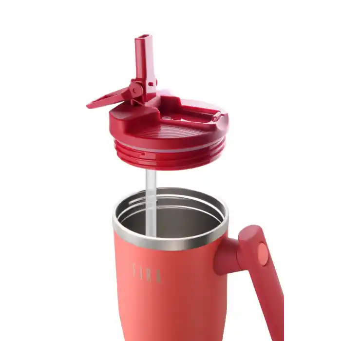 Fika Lumi Döner Kulplu Termos Kırmızı 1200 Ml