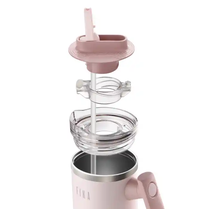 Fika Lumi Döner Kulplu Termos Pudra 1200 Ml