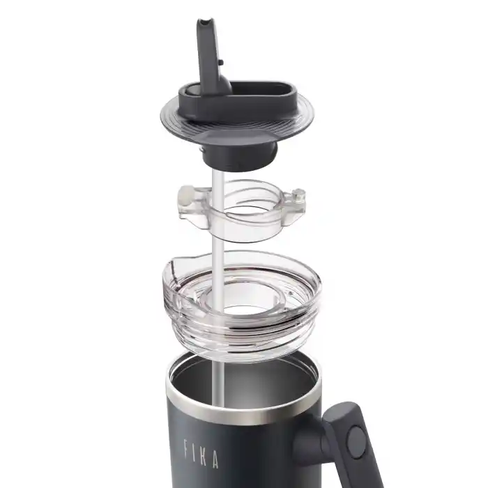 Fika Lumi Döner Kulplu Termos Antrasit 1200 Ml