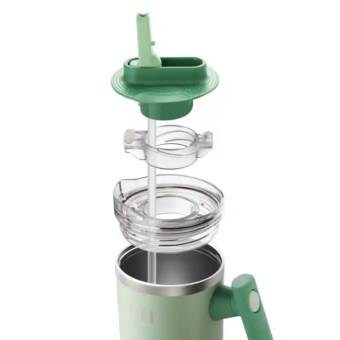 Fika Lumi Döner Kulplu Termos Mint Yeşili 1200 Ml