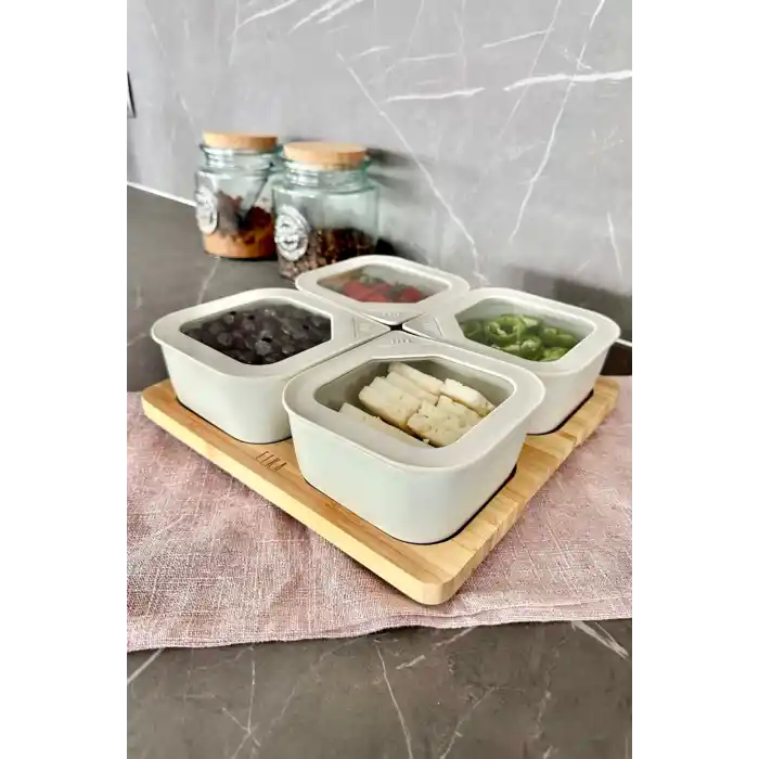 Fika One 4 lü Kahvaltı Seti Bej