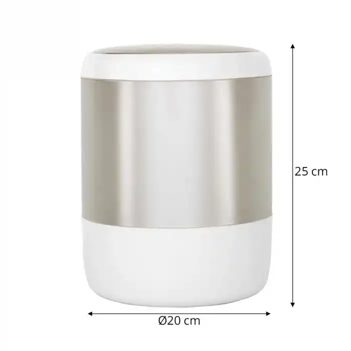 Lima Çöp Kovası Beyaz 6 l.