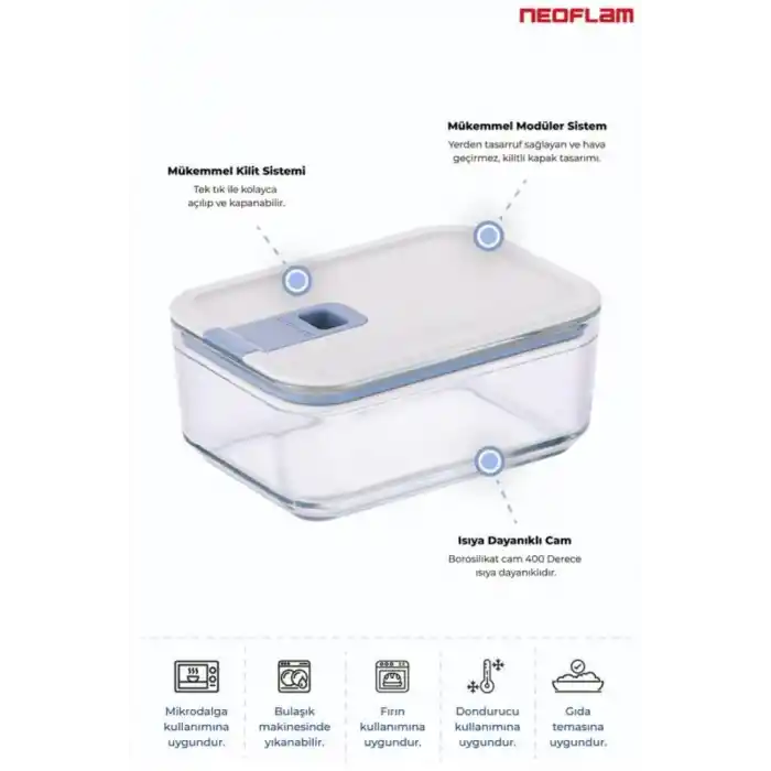 Perfect Seal Cam Saklama Seti 7 Parça