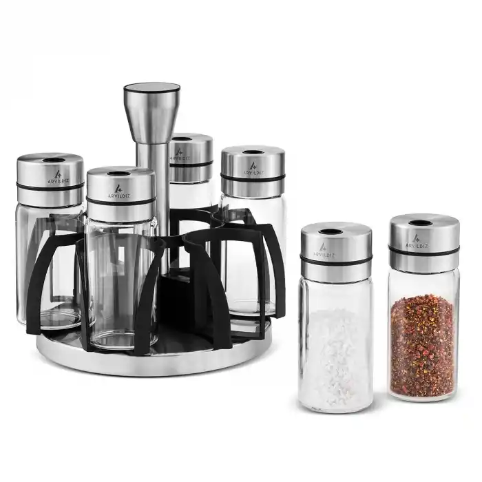 Steel Baharat Set 7 Pr 90 Ml