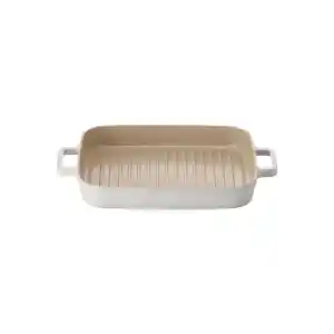 Fika Dikdörtgen Grill Tava 28 cm. Bej