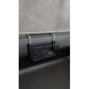 Mutfak Evye İçi Süngerlik - Şeffaf & Siyah