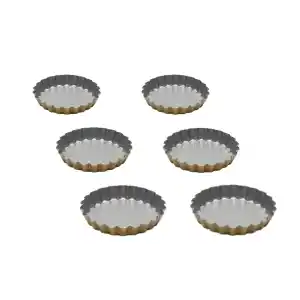 Anto Mini 6 lı Tart Kalıbı Silver Gold