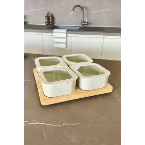 Fika One 4 lü Kahvaltı Seti Bej