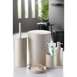 Flores 5 Parça Banyo Seti Bej