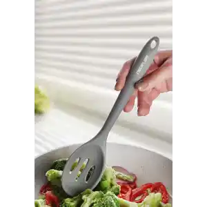 Si̇li̇kon Gri̇ Izgaralı Kaşık