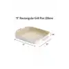 Fika Dikdörtgen Grill Tava 28 cm. Bej