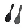 Burcummm 2 Adet Silikon Sert Uçlu Kısa Pilav Kaşığı Siyah & Gri