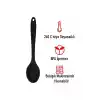 Burcummm Silikon Uzun Karıştırma Kaşığı Siyah