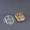 Bento Lunch Box 3 Bölmeli Bej