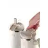 Fika Lumi Döner Kulplu Termos Bej 1200 Ml