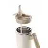 Fika Lumi Döner Kulplu Termos Bej 950 Ml