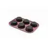 Koyu Pembe Muffin Kalıbı 6 lı