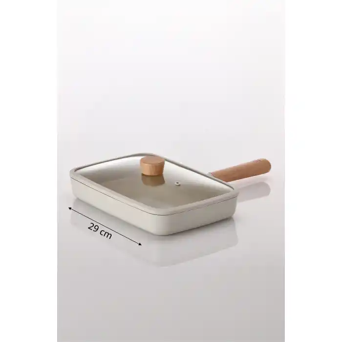 Fıka Dikdörtgen Tava 29 cm. Bej