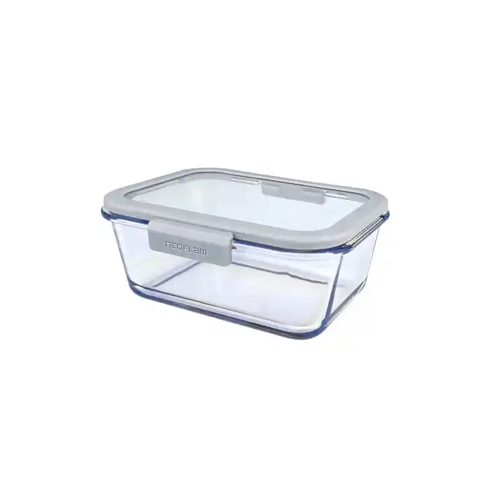 Fika Glace Cam Saklama Kabı 1900 ml. Gri