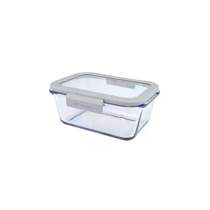 Fika Glace Cam Saklama Kabı 1200 ml. Gri