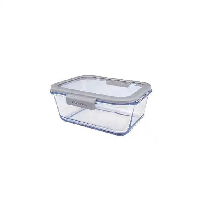 Fika Glace Cam Saklama Kabı 800 ml. Gri