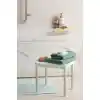Okaliptus Banyo Taburesi Beyaz