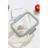 Fika Glace Cam Saklama Kabı 1200 ml. Gri