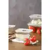 Fika Clik Dikdörtgen Saklama Kabı 800 ml. Bej