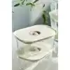 Fika Clik Dikdörtgen Saklama Kabı 470 ml. Bej