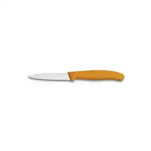 6.7636.L119 SwissClassic 8 cm. Tırtıklı Soyma Bıçağı Turuncu