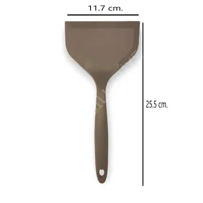 Silikon Pankek-Krep Spatulası Gri