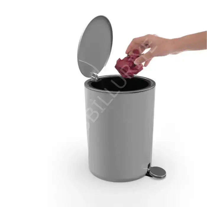 Lenox Pedallı Çöp Kovası Gri