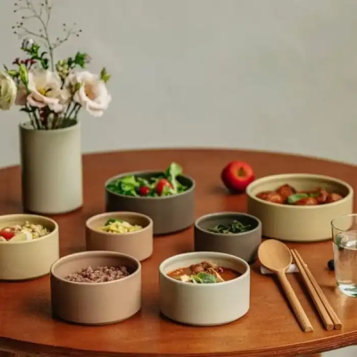 Fika One 6 lı Seramik Saklama Kabı Seti Buz Beyaz