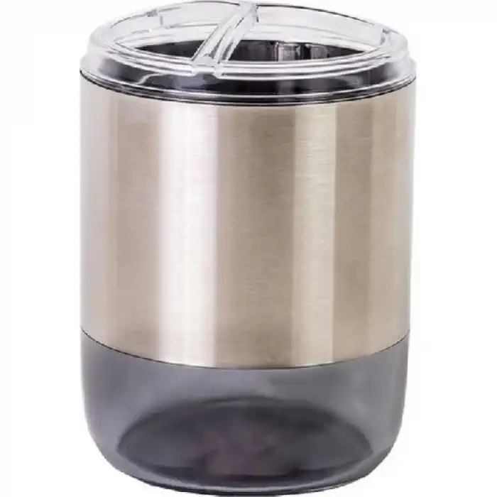 Lima XL Diş Fırçalık Şeffaf Siyah