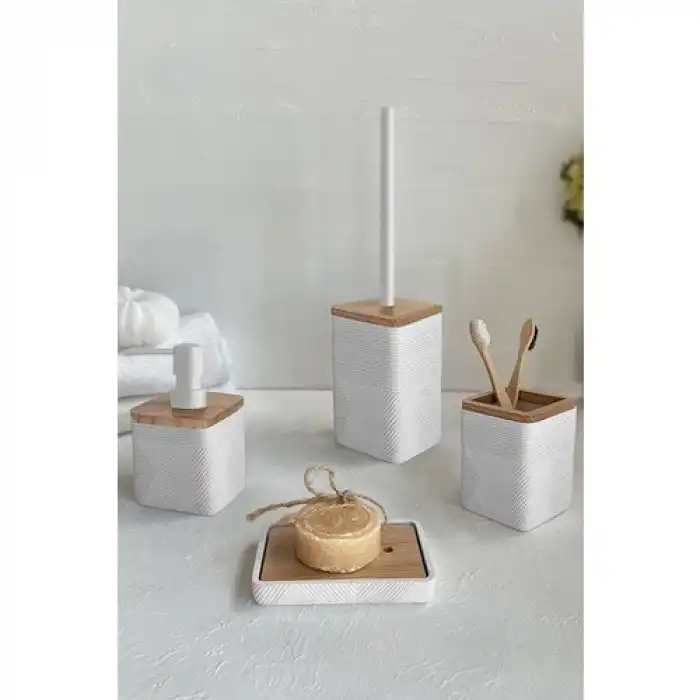 Madera Diş Fırçalık Beyaz