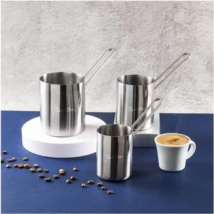 Paslanmaz Çelik Çift Ağızlı Silindir Cezve 1000 Ml.