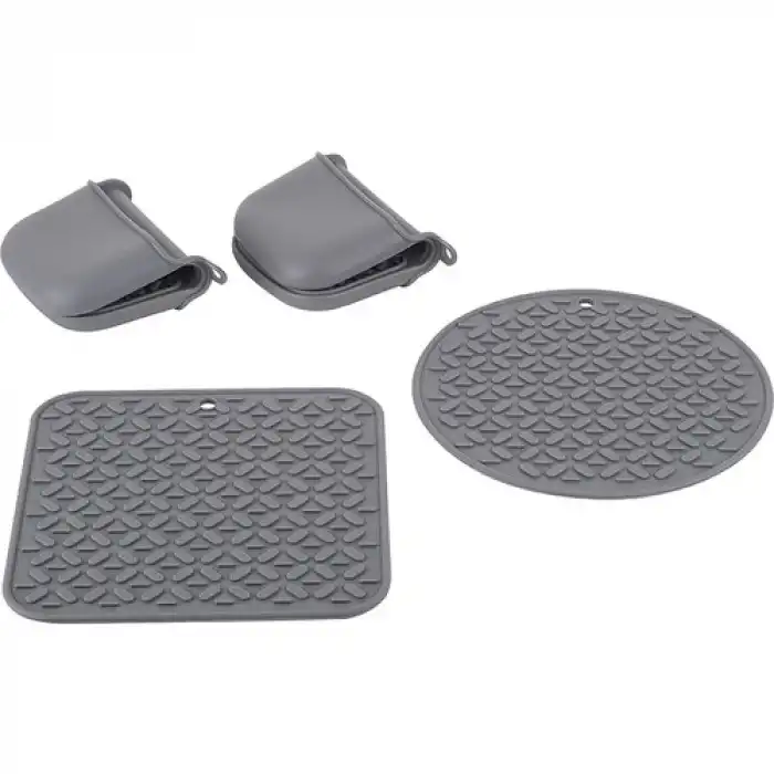 Silikon Gri 4 Parça Nihale Tutamaç Seti