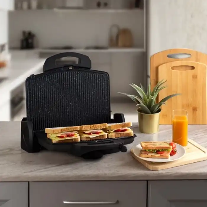 Contact Grill Tost Makinesi Siyah