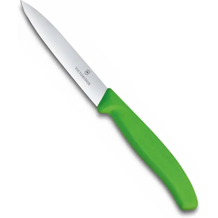 6.7706.L114 Swissclassic 10 cm. Düz Kenarlı Soyma Bıçağı Yeşil