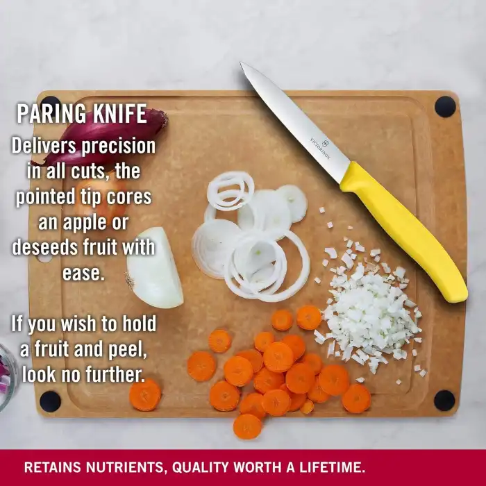 6.7706.L118 Swissclassic 10 cm. Düz Kenarlı Soyma Bıçağı Sarı