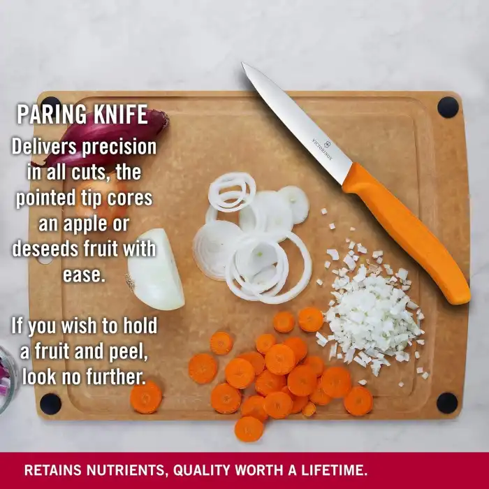 6.7706.L119 Swissclassic 10 cm. Düz Kenarlı Soyma Bıçağı Turuncu