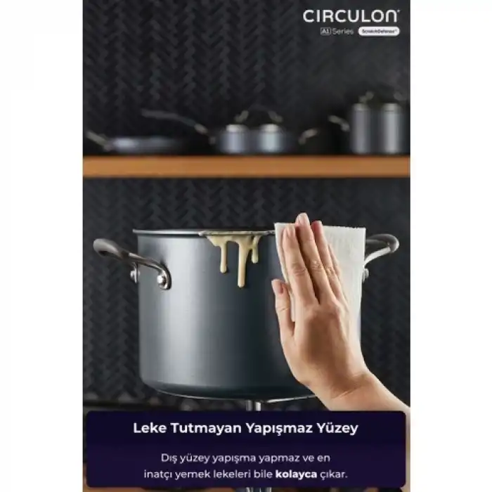 Circulon 24 cm Kapaklı Xl Derin Tencere