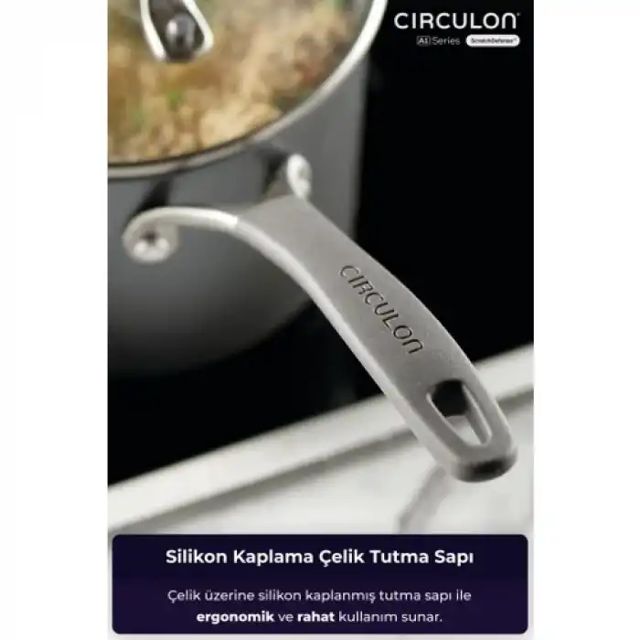 Circulon 18 cm Kapaklı Sos Tenceresi