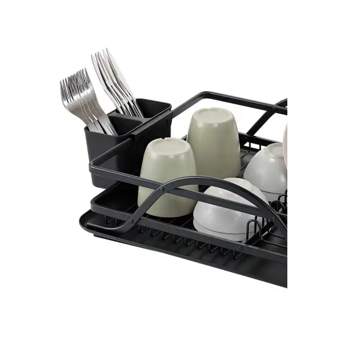 Bianka Bulaşık Sepeti Alüminyum Siyah